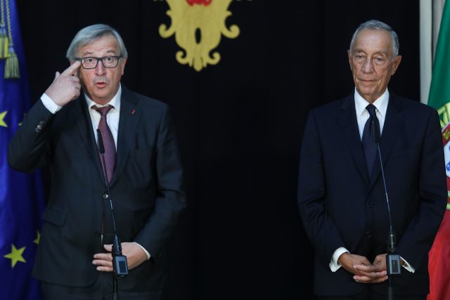 Marcelo Rebelo Sousa meets with Jean-Claude Juncker