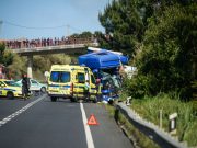 Casamento marcado por violento acidente na A28 na Póvoa de Varzim