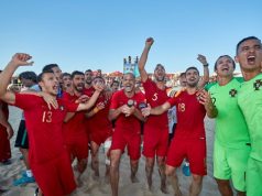 Portugal vence Liga Europeia de futebol de praia pela sexta vez ao bater Rússia