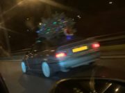 Luxemburgo: Na A4 com… o pinheiro de natal com luzes!