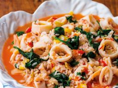 Arroz malandrinho de lulas