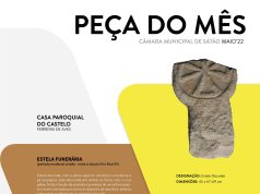 SÁTÃO: Estela funerária em exposição