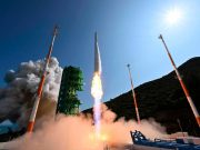 Coreia do Sul lançou o seu primeiro foguetão espacial